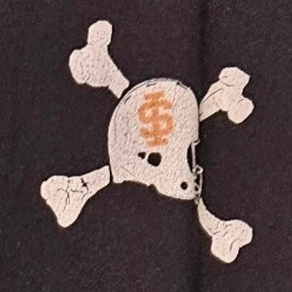 Adidas University of San Francisco Dons Skull Pirate Tee Black Medium College - Picture 3 of 7